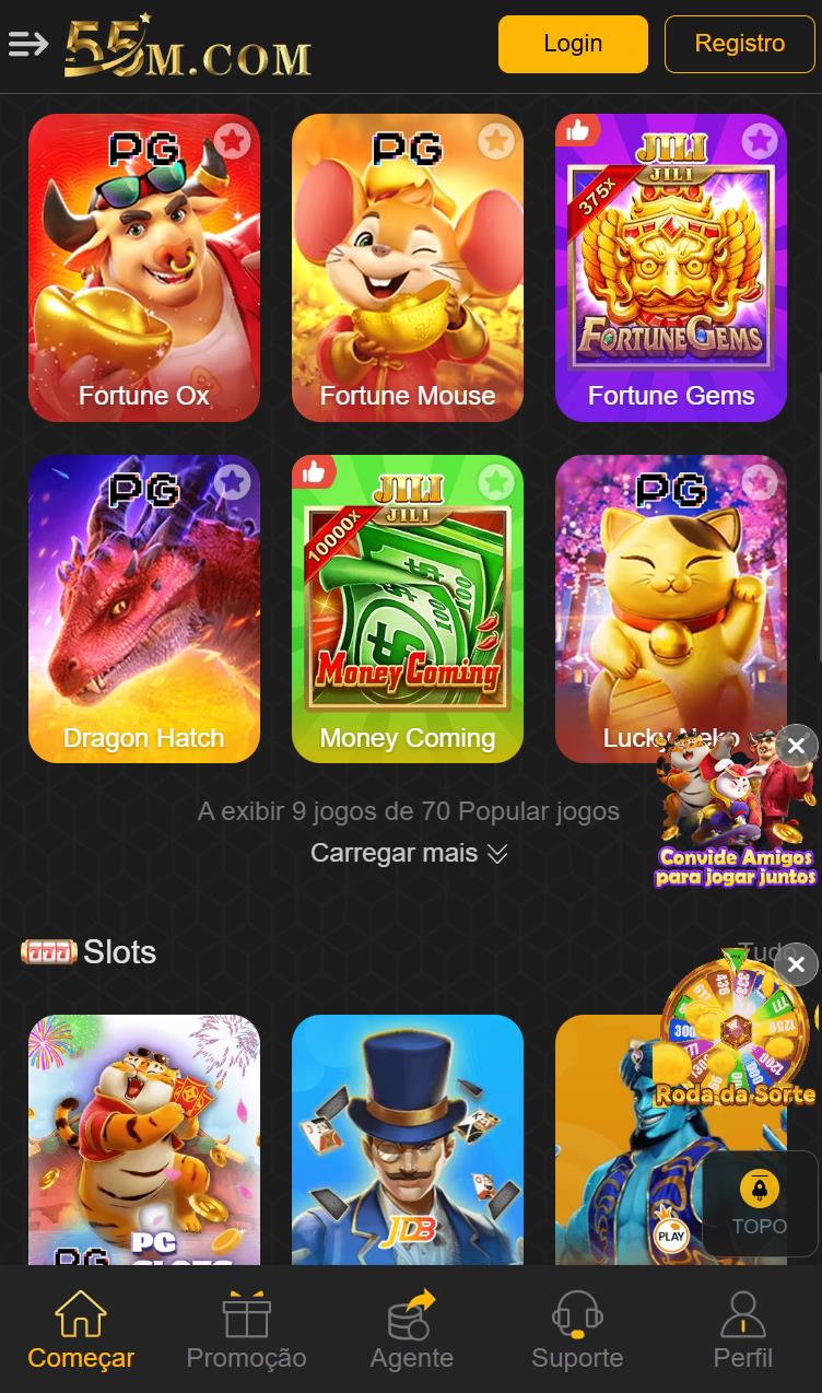 Variedade de Jogos Online Oferecidos